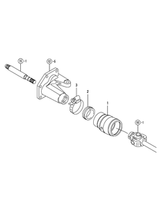 Shaft Cover Diagram and Parts List for SX3100 54ALB4S727-54ALB4SW727-54ALB4SX727-54ALB4SY727-54ALB4SZ727-54AMB4S727-54AMB4SW727-54AMB4SX727-54AMB4SY727-54AMB4SZ727 Cub Cadet Lawn Tractor